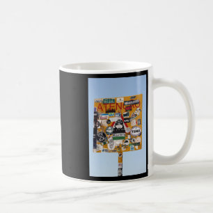 Taza De Café Para Su Atención Pegatina Vertical Faro