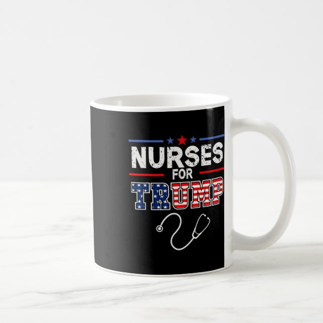 Taza De Café Para Trump 2024 Apoya a Donald Trump - Bandera de  (Derecha)