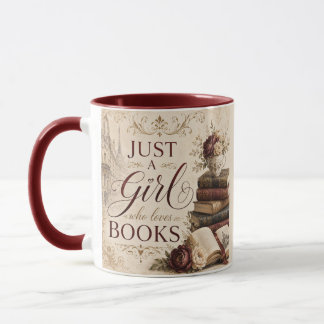 Taza de café para una chica que ama los libros