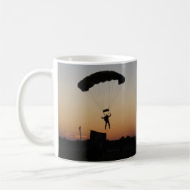 Taza De Café Paracaídas de Skydiver en Sunset Sky Diver