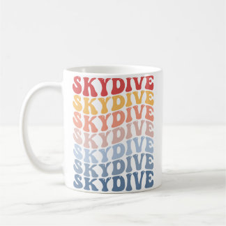 Taza De Café Paracaidismo Groovy Skydiving