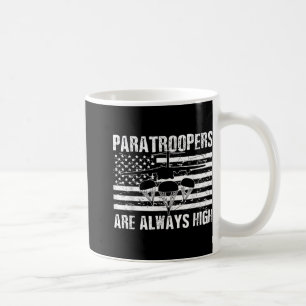 Taza De Café Paracaidista Bandera Estadounidense Soldado del Ej