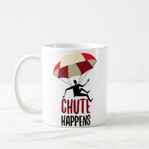 Taza De Café Paracaidista Divertido La Paracaídas Pasa Paracaid