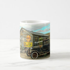 Taza De Café Parada del pozo del desierto antiguo