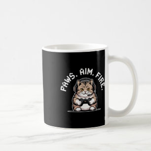 Taza De Café Paradas apuntan a jugadores de felina de fuego que