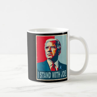 Taza De Café Parado Con La Declaración De Campaña De Joe Suppor