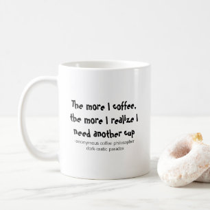 Taza De Café Paradoja socrática Twist de filosofía del café