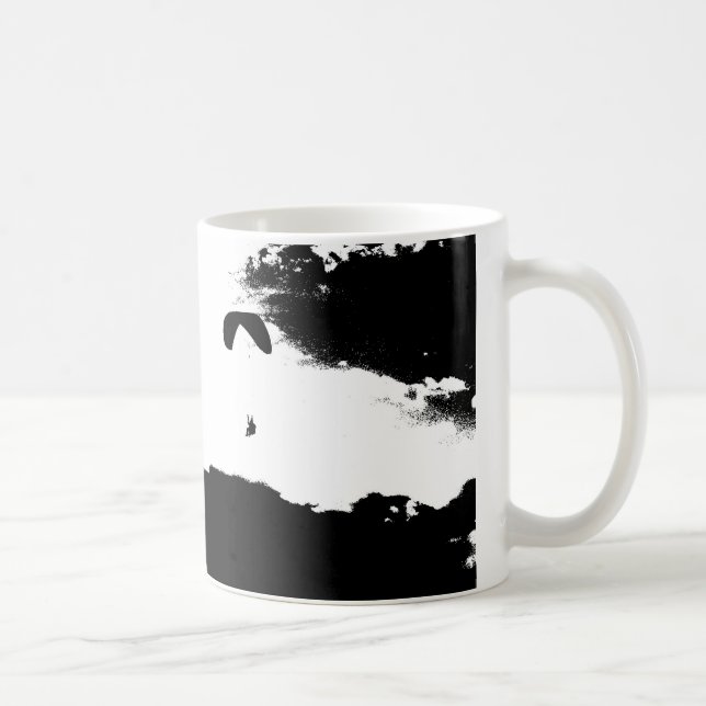Taza De Café Paragliding sobre las nubes (Derecha)