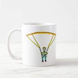 Taza De Café Paragliding Stickman