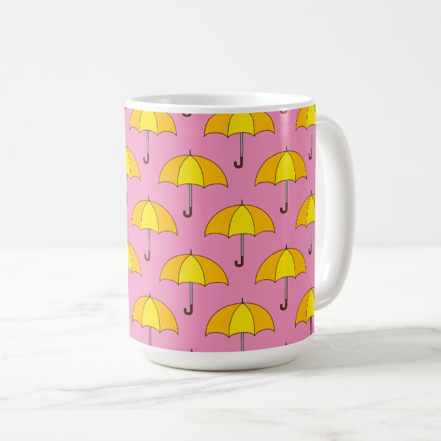 Taza De Café Paraguas Amarillo (Anverso derecho)