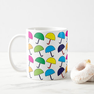 Taza De Café Paraguas Paraguas Colorido