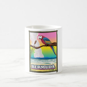 Taza De Café Paraiso de Bermudas. Camiseta Almohada de botón