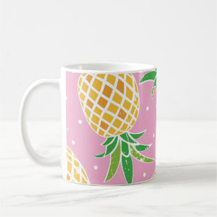 Taza De Café Paraíso de la piña: patrón tropical