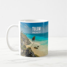 Taza De Café Paraíso de Playa Tropical Tulum México