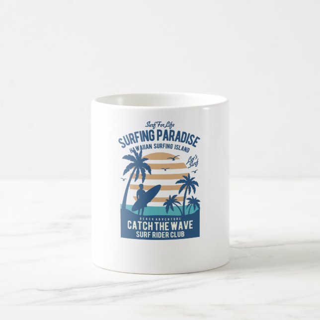 Taza De Café Paraíso de Surfing (Centro)
