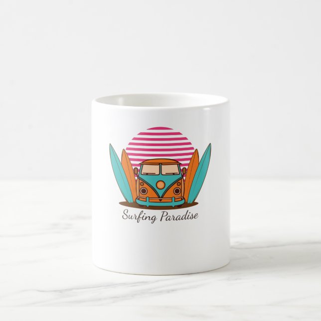 Taza De Café Paraíso de Surfing (Centro)
