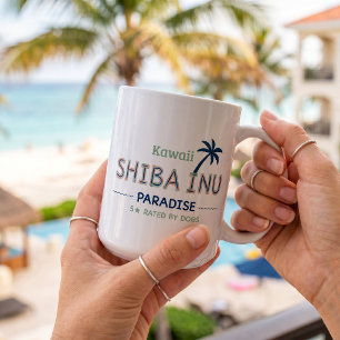 Taza De Café Paraiso Divertido Kawaii Shiba Inu Mamá Perro Aman