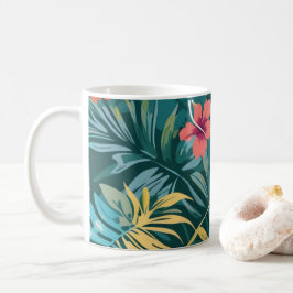 Taza De Café Paraiso Floral Tropical