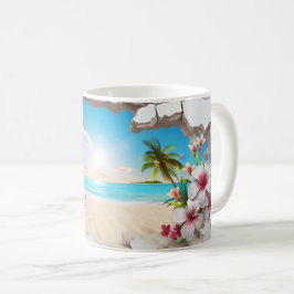 Taza De Café Paraíso tropical Beach 3D Mug