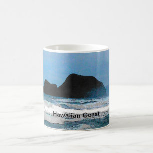 Taza De Café Paraíso tropical de la isla costera de Hawái