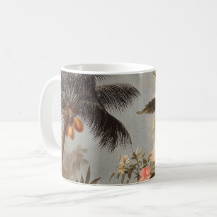 Taza De Café Paraíso Tropical Vintage con Palmeras