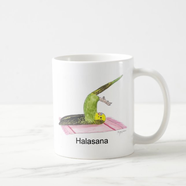 Taza De Café Parakeet de la actitud de la paleta (Derecha)