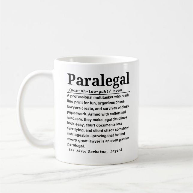 Taza De Café Paralegal (Izquierda)