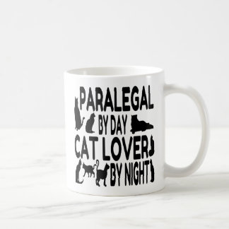 Taza De Café Paralegal ama a los gatos