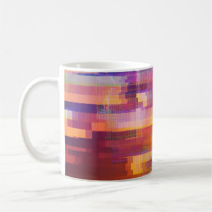 Taza De Café Parálisis abstracta: textura de pantalla de prueba
