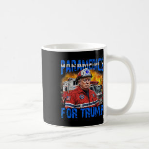 Taza De Café Paramédico para Trump, gracioso bombero de Trump