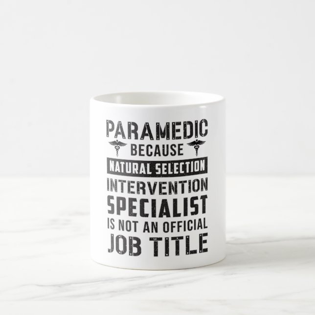 Taza De Café Paramédico por Ambulancia de Selección Natural EMT (Centro)