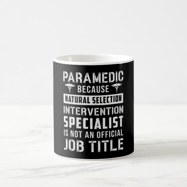 Taza De Café Paramédico porque la ambulancia de selección natur (Centro)