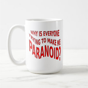 Taza De Café Paranoide Funny Mug