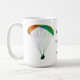 Taza De Café Parapente arcoiris de recuerdo gráfico con tu text