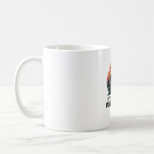 Taza De Café Parar El Auto Ver Suns Fluffy Cow Highland Cow Far