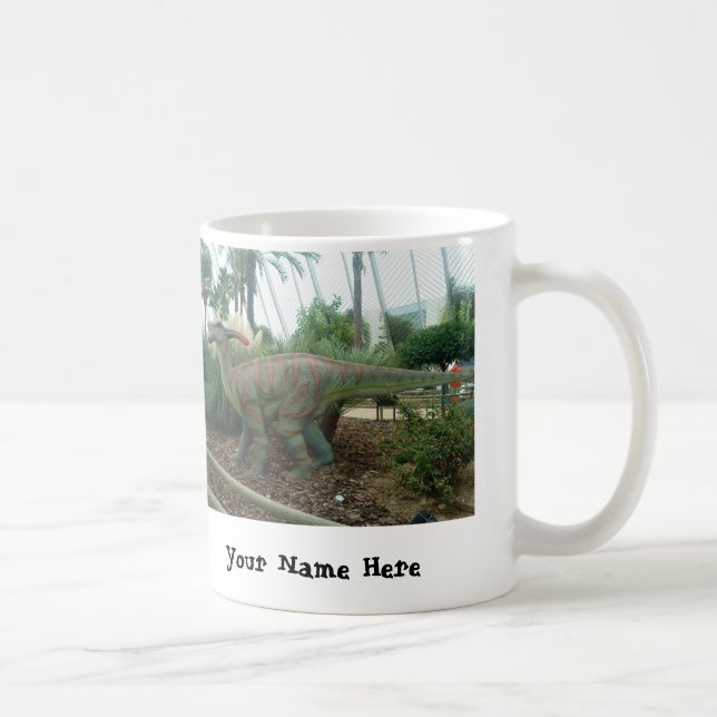 Taza De Café Parasaurolophus Dinosaur Mug Personalizada (Derecha)