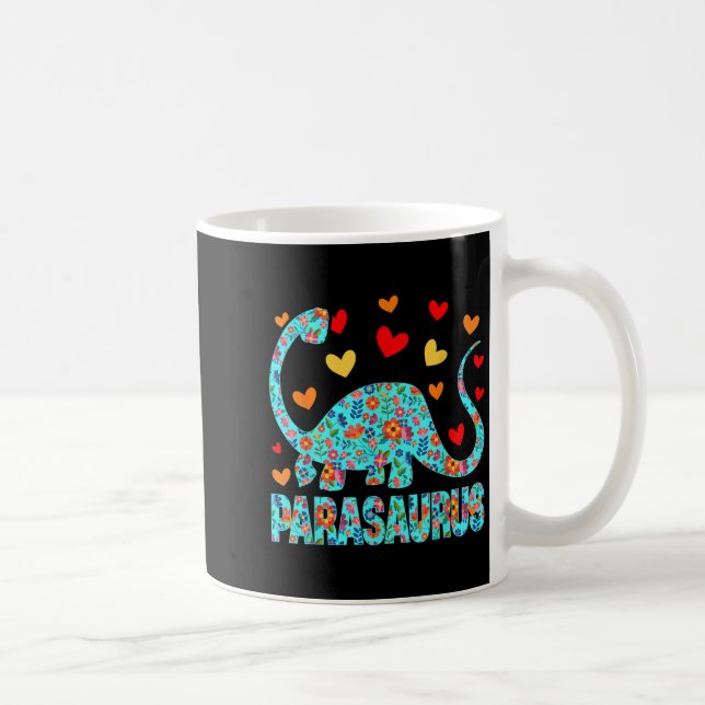 Taza De Café Parasaurus Paraprofessional Paraeducator Dinosaur  (Derecha)