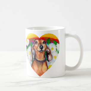 Taza De Café Parche Dachshund Daisy