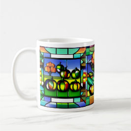 Taza De Café Parche de calabaza de vidrio templado