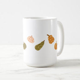 Taza De Café Parche de calabaza otoñal - Rustic Fall Co