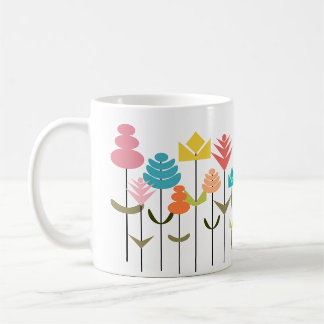 Taza De Café Parche de flores (Izquierda)