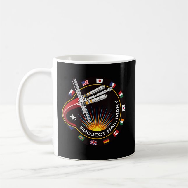 Taza De Café Parche de misión espacial (Izquierda)