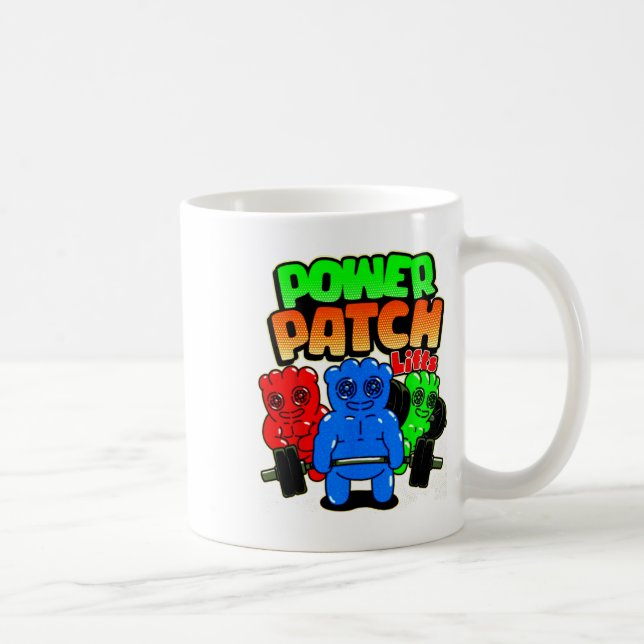 Taza De Café Parche de Poder Divertido Levanta Pesas Culturismo (Derecha)