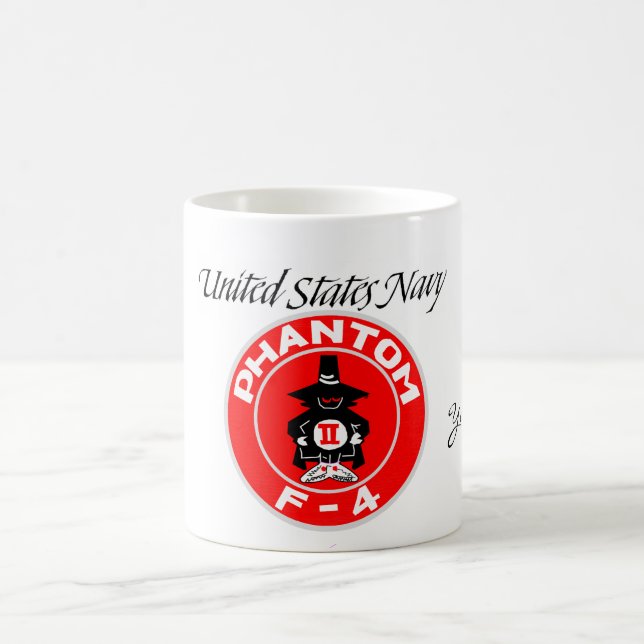 Taza De Café PARCHE DE SPOOK, F-4, "Fantasma" (Centro)