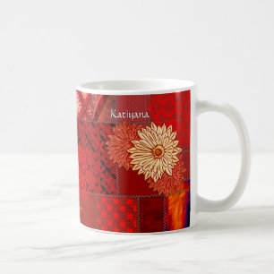 Taza De Café Parche en rojo (peluca personalizada)