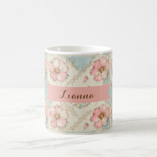Taza De Café Parche Floral de Parcheado