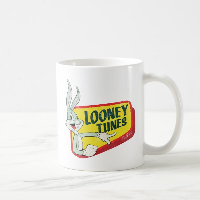 Taza De Café Parche retro BUGS BUNNY™ LOONEY TUNES™ (Derecha)