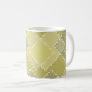 Taza De Café Parche texturizado de patchwork parches multicolor