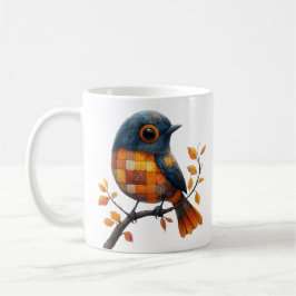 Taza De Café Parchwork Bird Mug