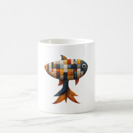 Taza De Café Parchwork Fish Mug